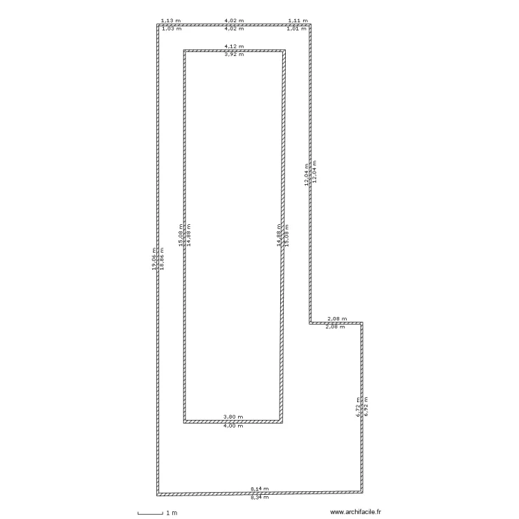 Piscine. Plan de 