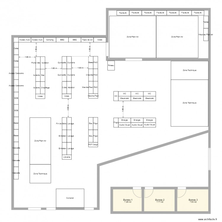 Plan De Masse 2D Lorient. Plan de 0 pièce et 0 m2