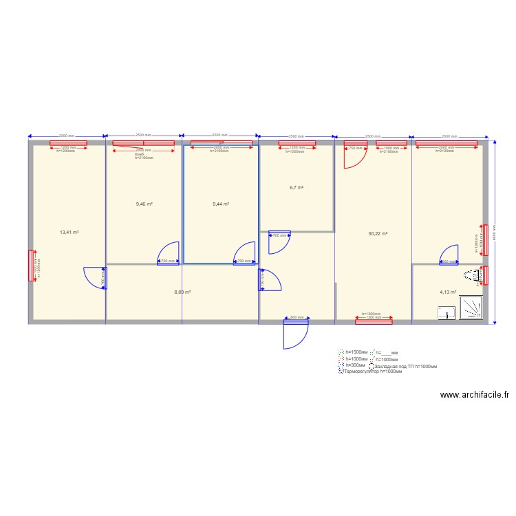 Evgesha 6m. Plan de 0 pièce et 0 m2