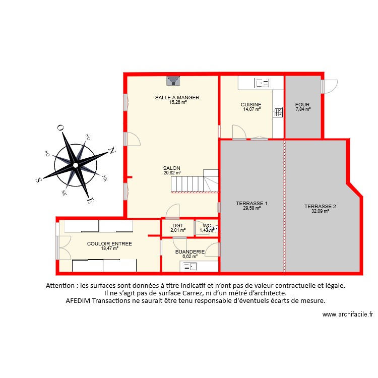 BI 7334 RDC. Plan de 0 pièce et 0 m2