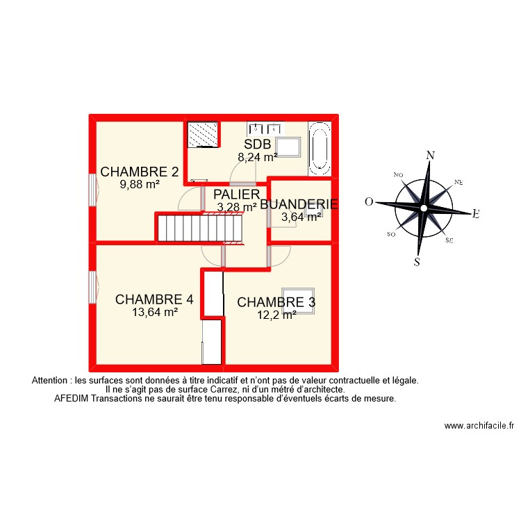 BI 11161 RDC. Plan de 25 pièces et 257 m2