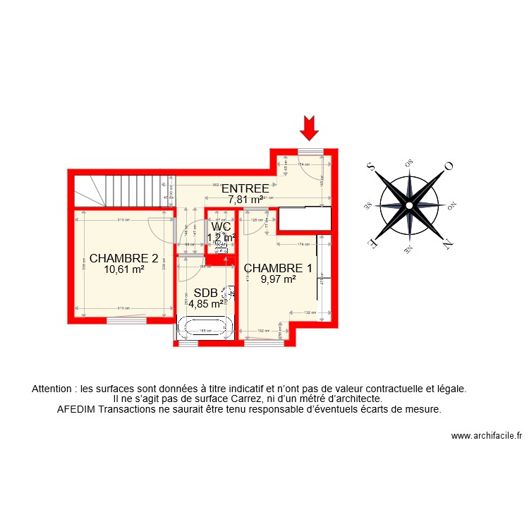 BI 7654 ETAGE 1 NIVEAU 2. Plan de 0 pièce et 0 m2