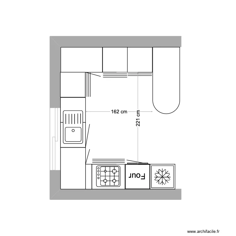 Cuisine Moreilles. Plan de Cuisine Moreilles. Plan de