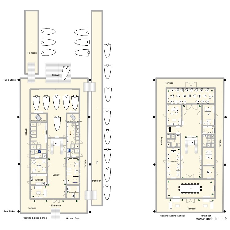 QYacht ClubGymnasium. Plan de 0 pièce et 0 m2