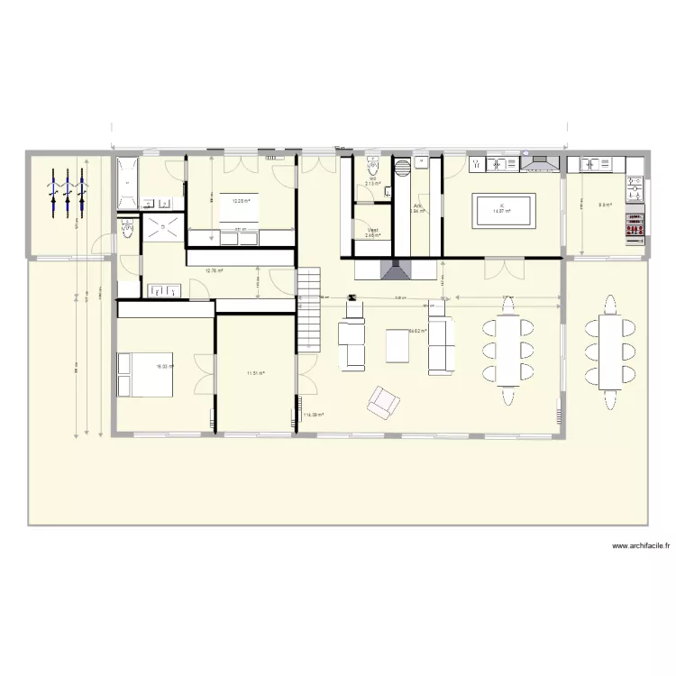 la case bambou gaines aération. Plan de la case bambou gaines aération. Plan de