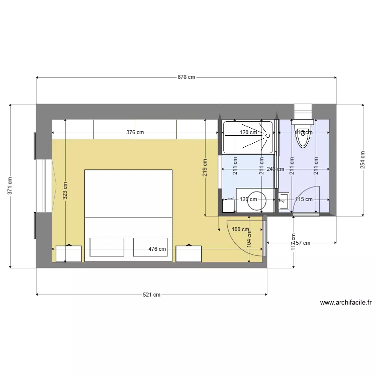 VARIANTE 8  FAMILLE TROILLET . Plan de 
