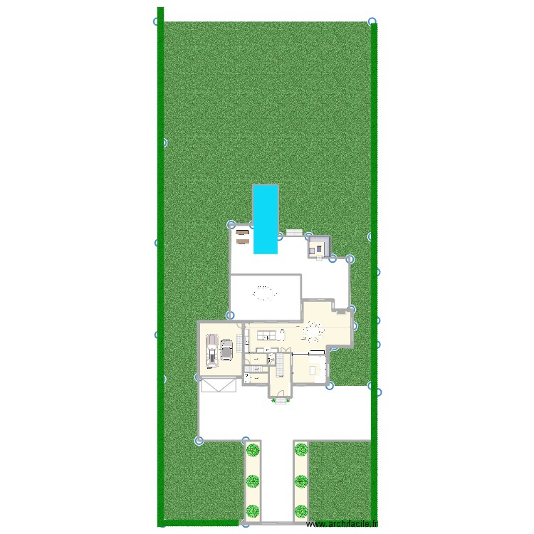 nic kat maison 9 etage. plus petit. Plan de 30 pièces et 725 m2