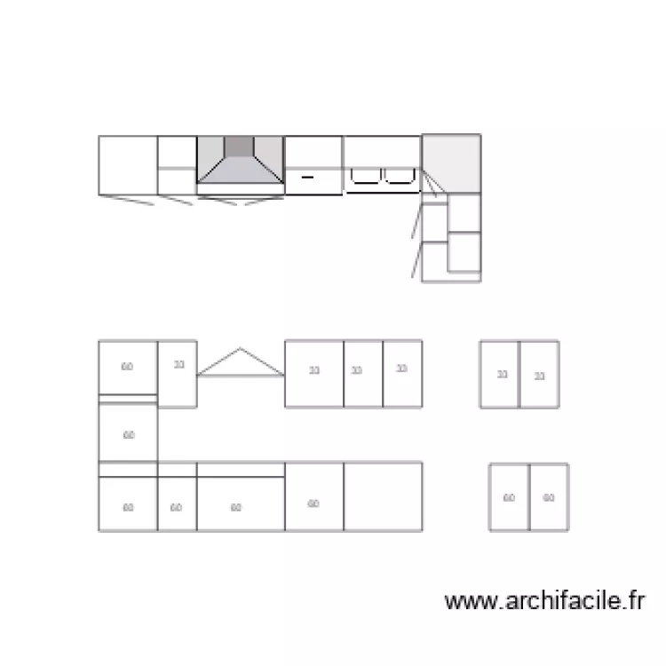 cuisine antony. Plan de 