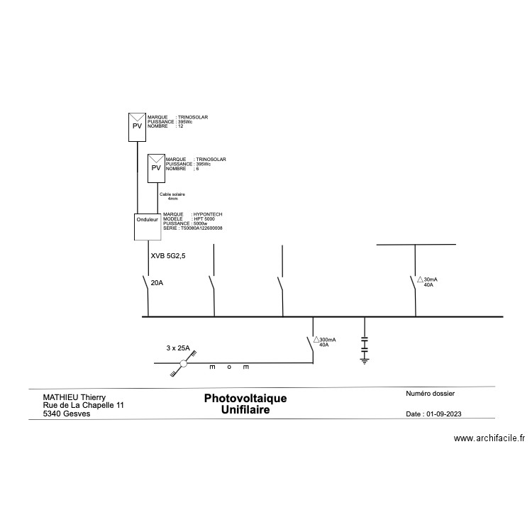 Gesves thierry. Plan de 0 pièce et 0 m2