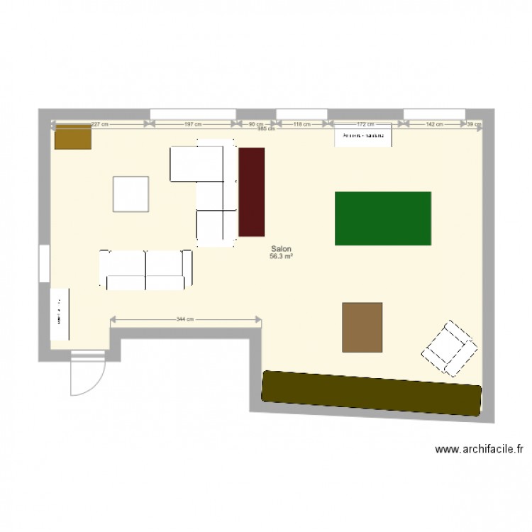 Salon 2. Plan de 0 pièce et 0 m2