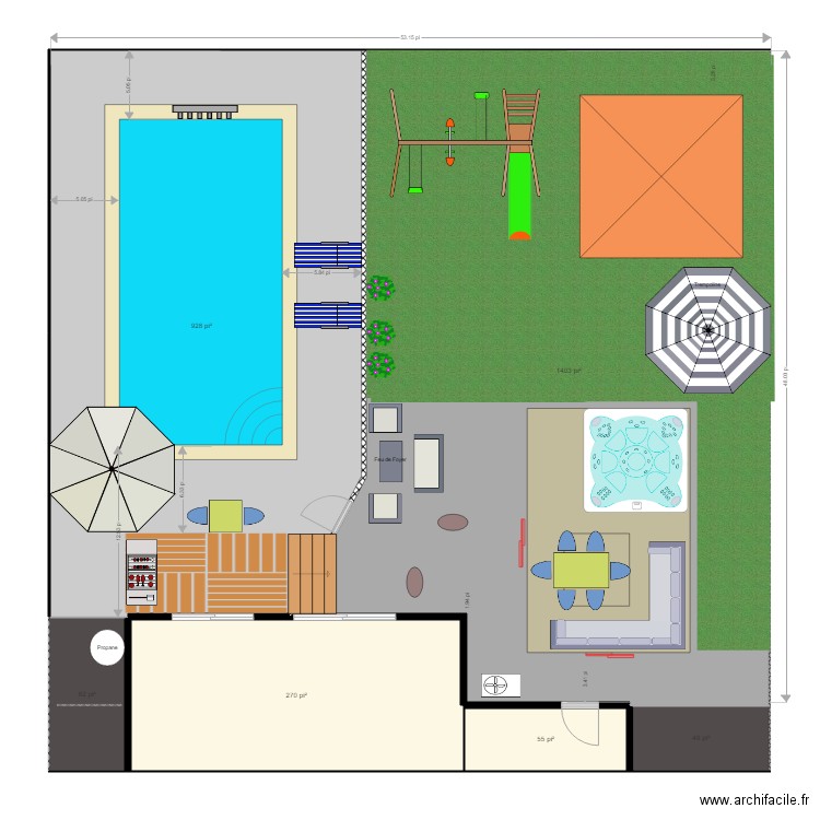 la cour12. Plan de 0 pièce et 0 m2