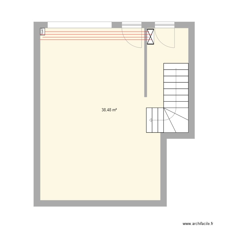 agence. Plan de 0 pièce et 0 m2