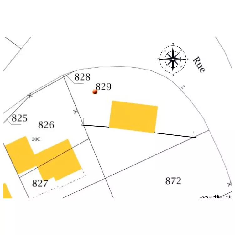 coupe paysag&egrave;re. Plan de 