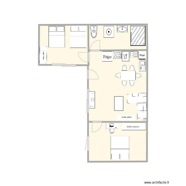 Pergolese RDC. Plan de 0 pièce et 0 m2