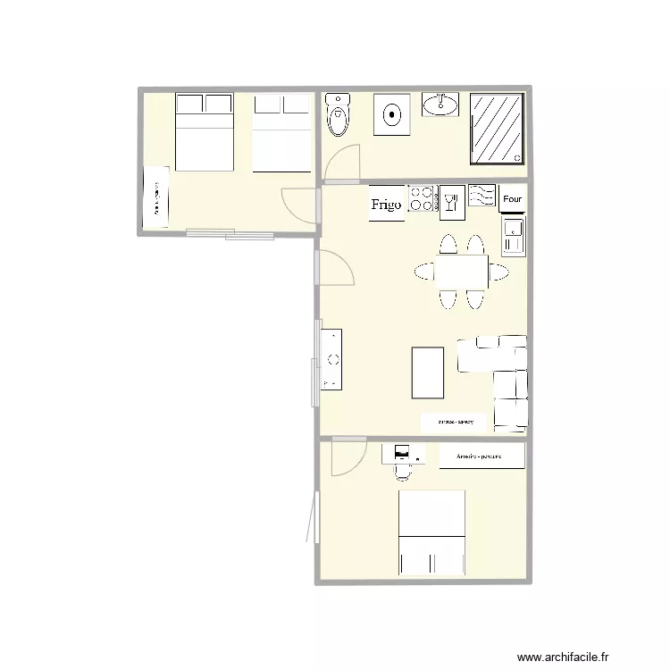 Pergolese RDC. Plan de 