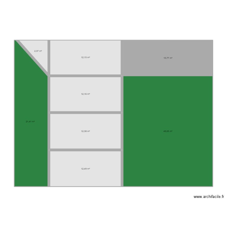 Descente de Garage 1. Plan de 0 pièce et 0 m2