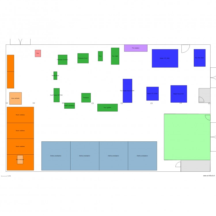 Proposition d'aménagement MECA PJA. Plan de 0 pièce et 0 m2