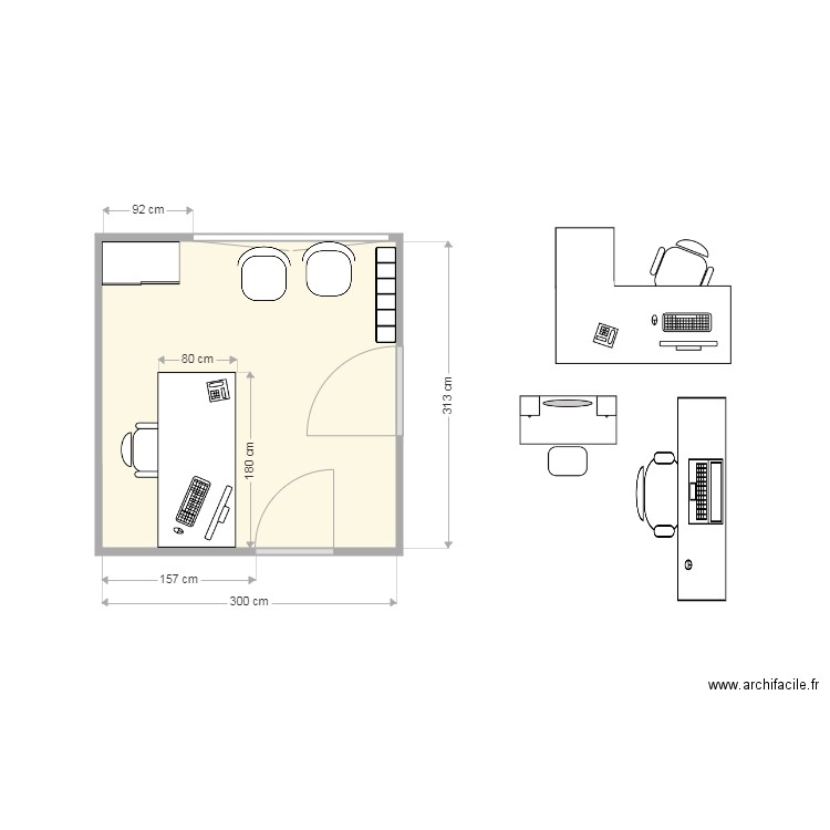 bureau hd. Plan de 0 pièce et 0 m2