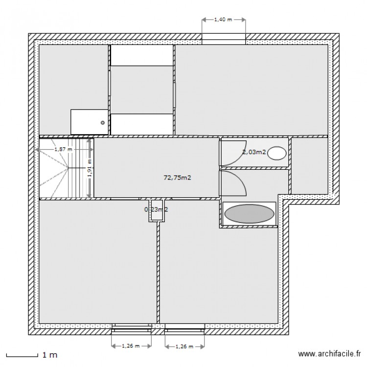 Pilot etage 2 murs. Plan de 0 pièce et 0 m2