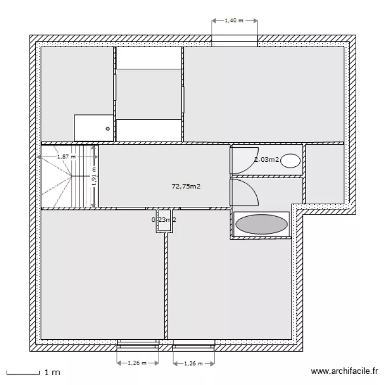 Pilot etage 2 murs. Plan de 