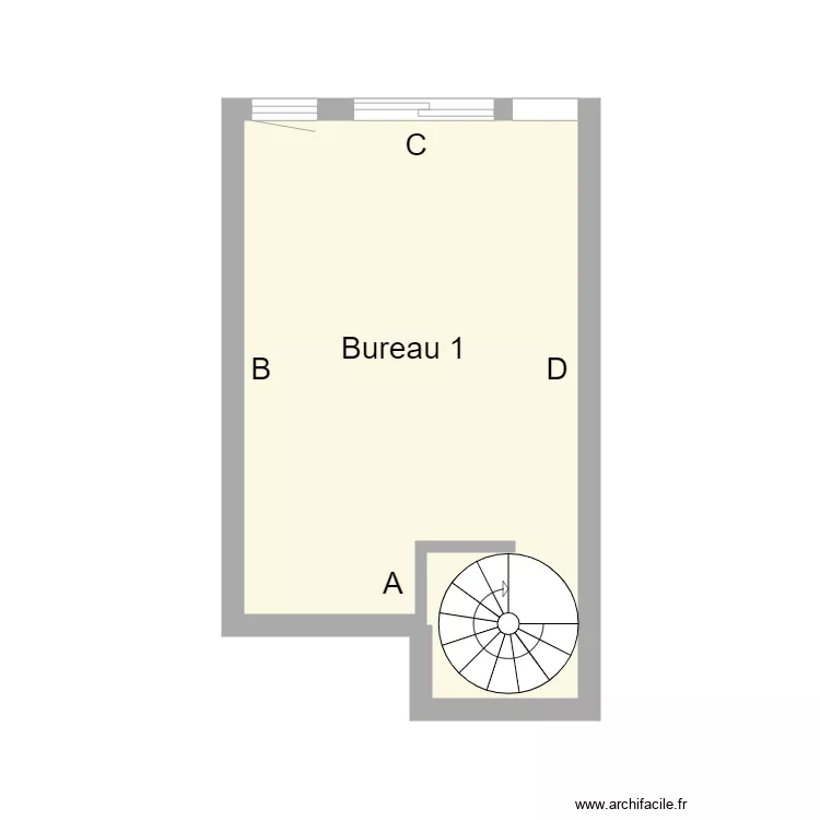 agence 1er etage. Plan de 