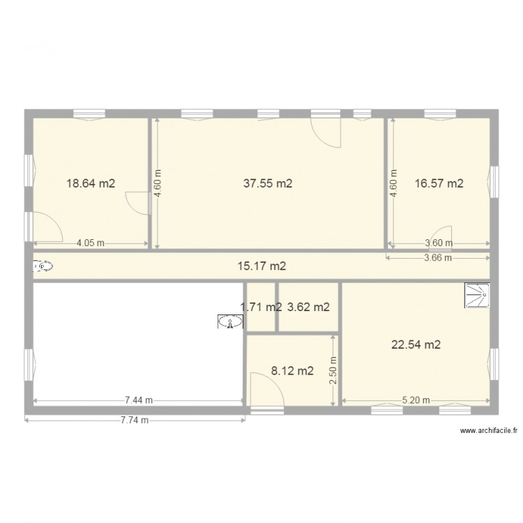 Baerenthal RDC Projet 4. Plan de 0 pièce et 0 m2