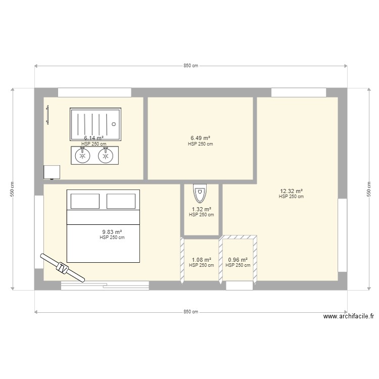 Projet extension MA3. Plan de 0 pièce et 0 m2