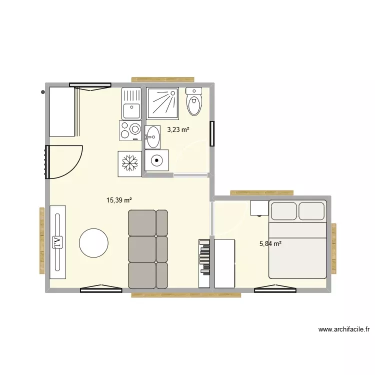 projet baranger. Plan de 6 Pièces et 49 m² projet baranger. Plan de 6 Pièces et 49 m²