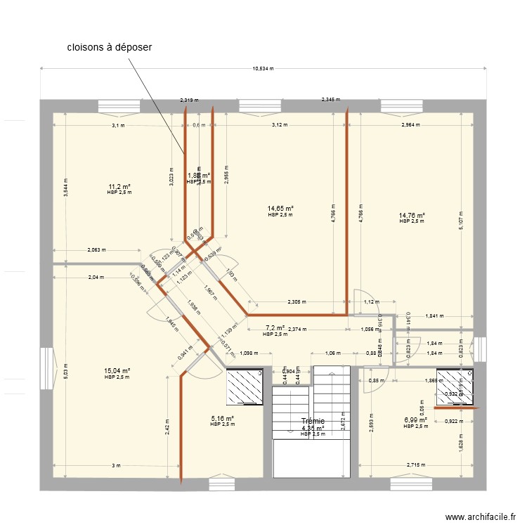 rdc jaquemer. Plan de 0 pièce et 0 m2
