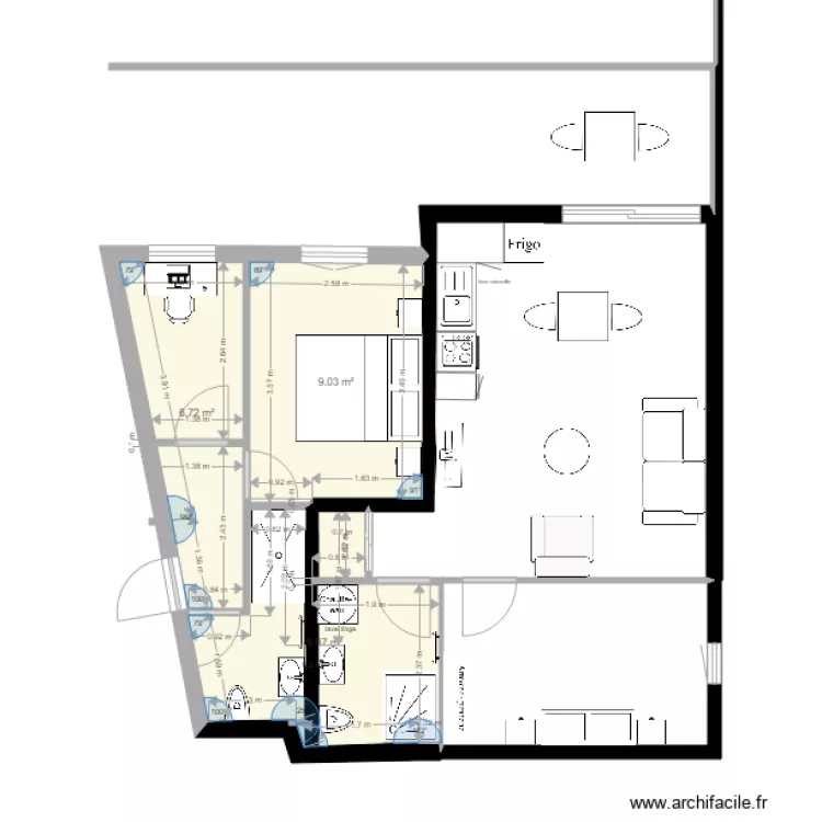 sous sol petit appartement et dependance 3. Plan de 