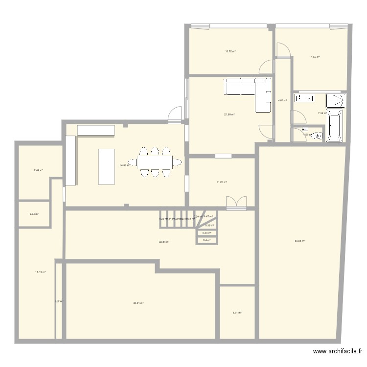 SENEQUE RDC 2. Plan de 0 pièce et 0 m2