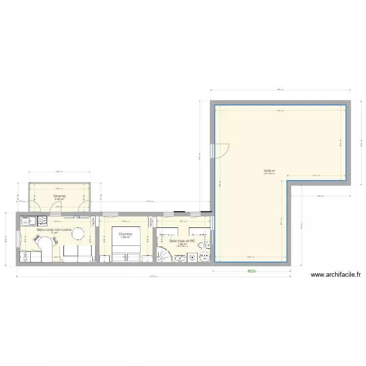 bel oeil plan avec extension 4. Plan de 
