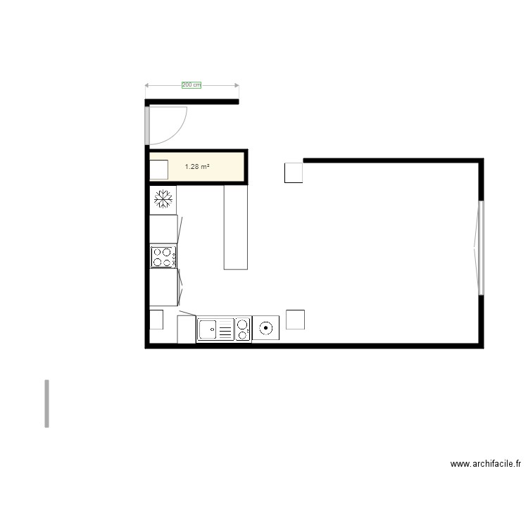 Plan 3D. Plan de 0 pièce et 0 m2