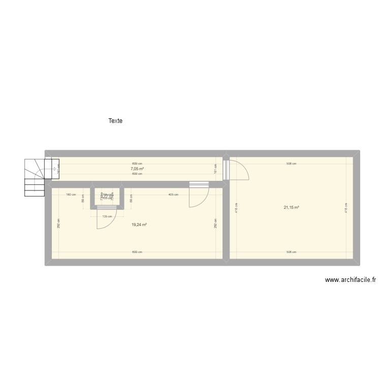 local tech cnhi . Plan de 4 pièces et 48 m2