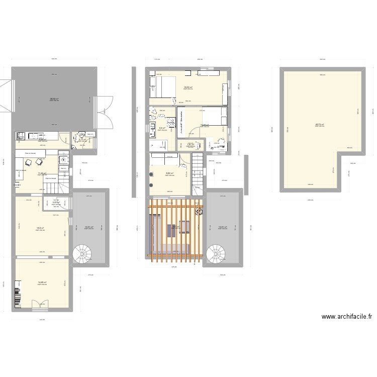 reflexion Victoire. Plan de 16 pièces et 208 m2