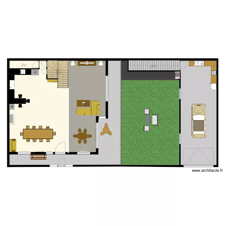 casa lapin RDC. Plan de 