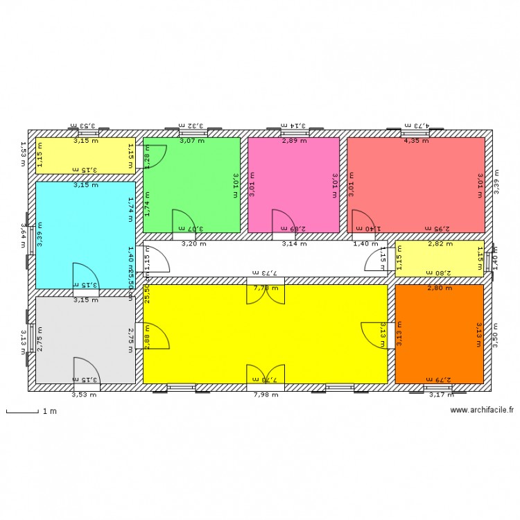 projet n 1. Plan de 0 pièce et 0 m2