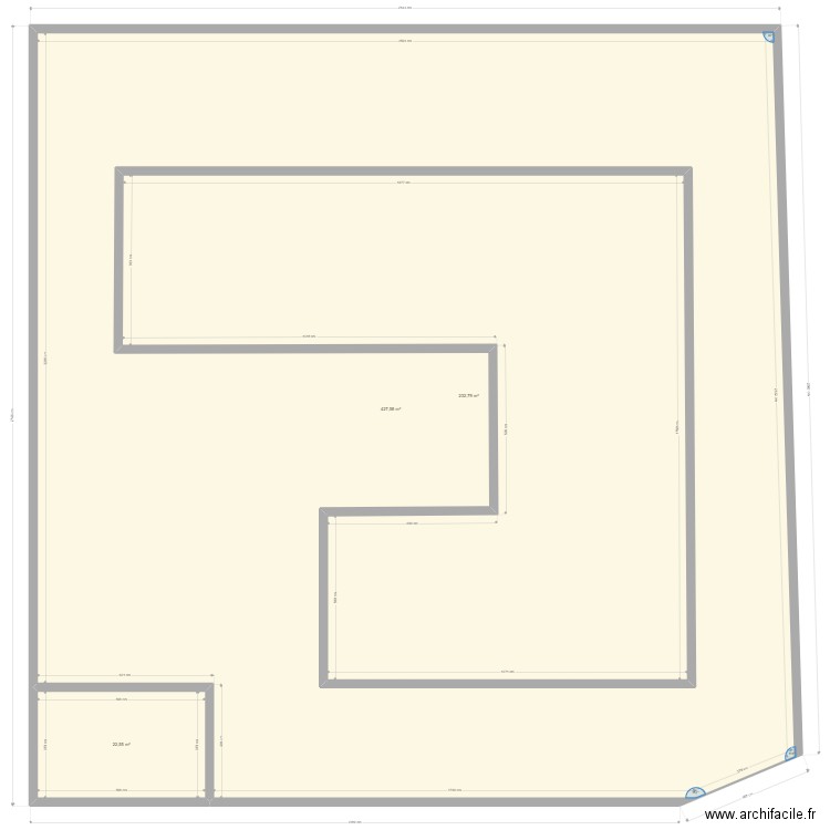 SAINT JOSEPH. Plan de 3 pièces et 938 m2