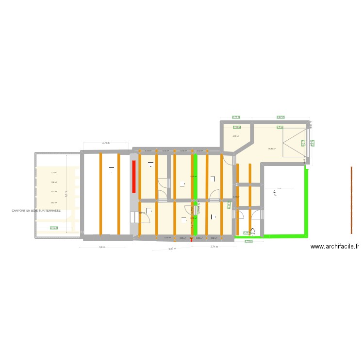 tonnara CHARPENTE TOIT SANS JARDIN. Plan de 0 pièce et 0 m2