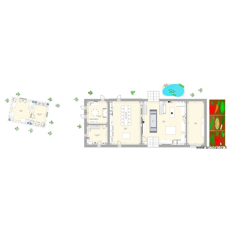 Grange. Plan de 0 pièce et 0 m2