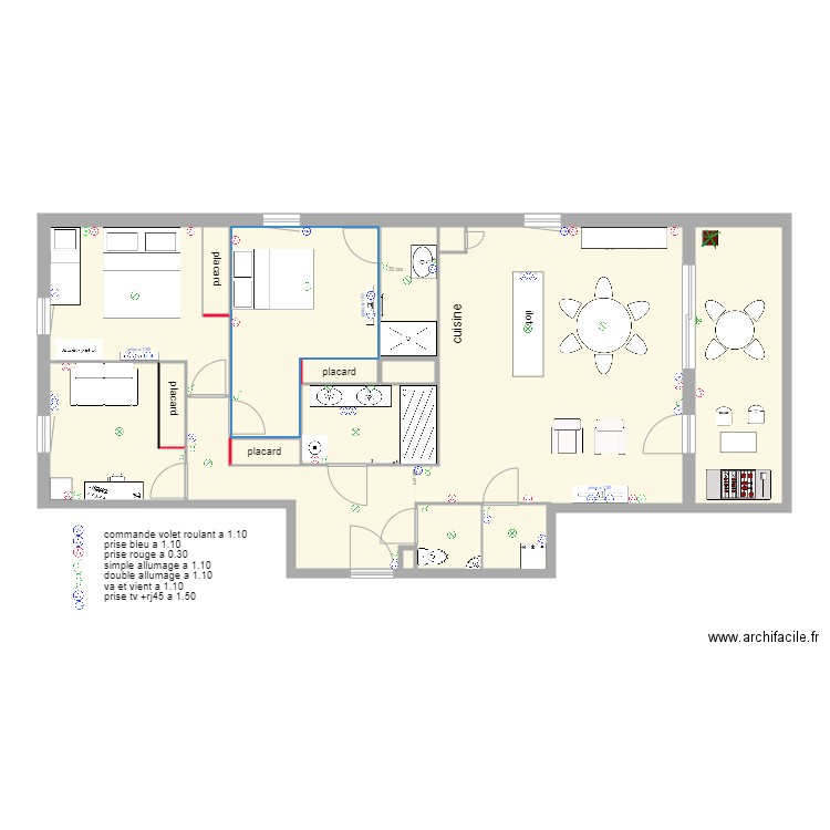 plan electrique. Plan de 0 pièce et 0 m2
