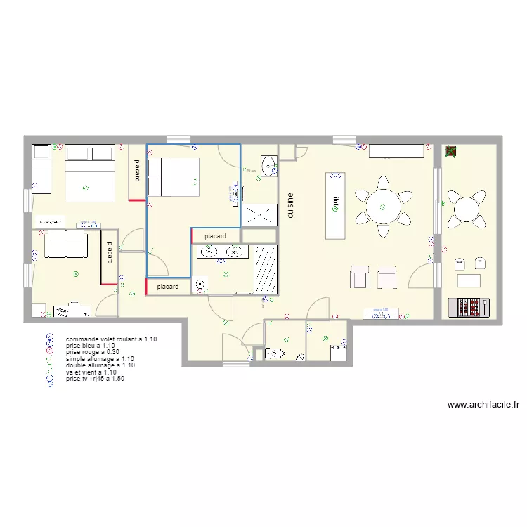plan electrique. Plan de 