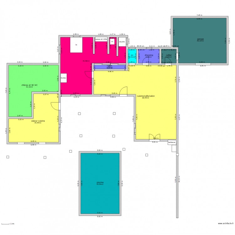 maison hamadi. Plan de 0 pièce et 0 m2