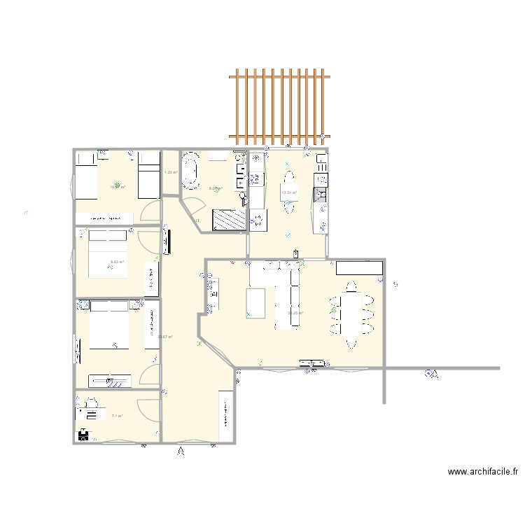 salon papa maman. Plan de 0 pièce et 0 m2