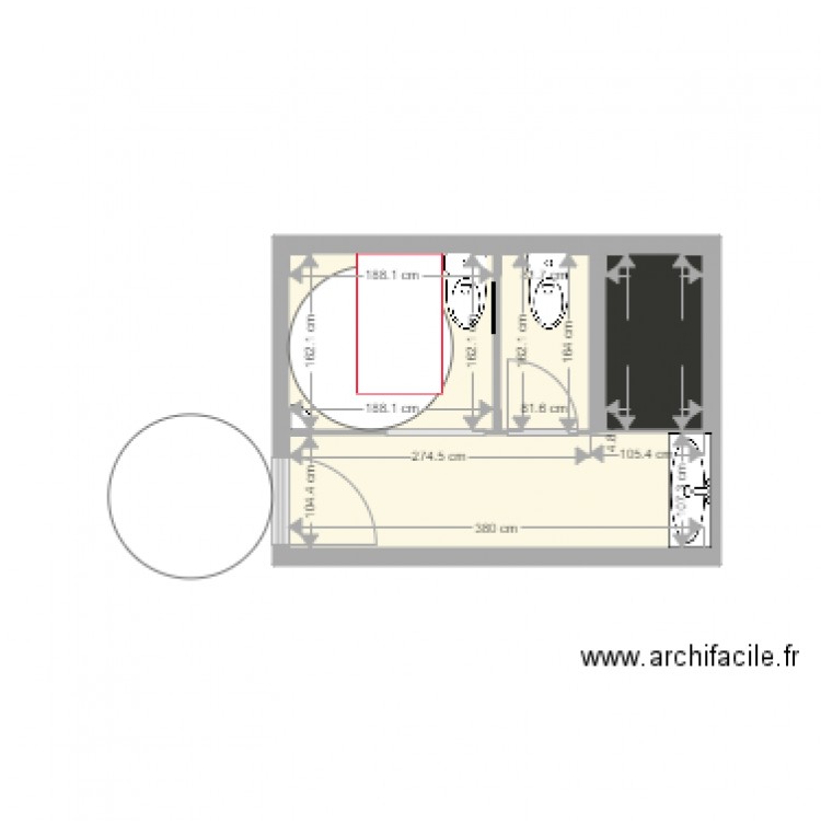 toilettes costebelle. Plan de 0 pièce et 0 m2