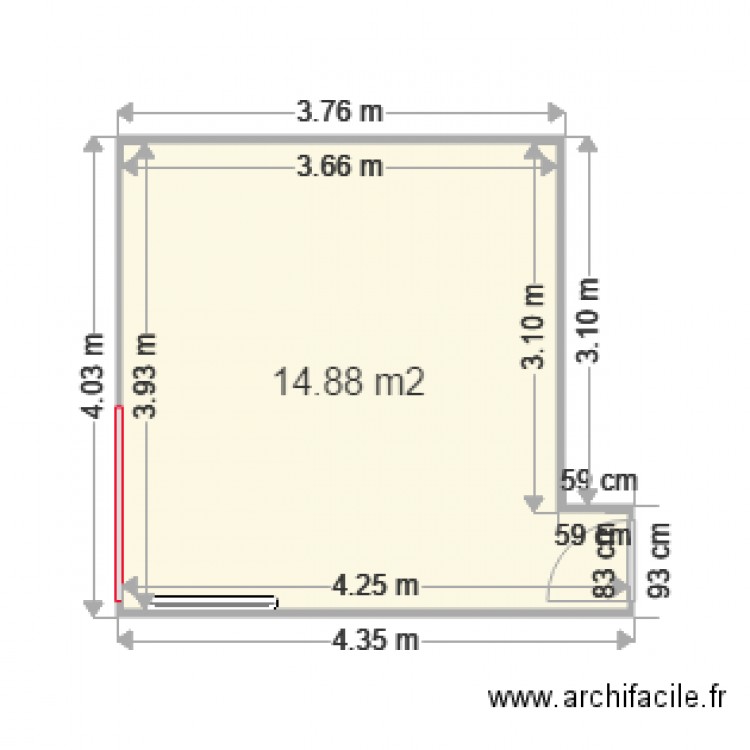 chambre 2 v. Plan de 0 pièce et 0 m2
