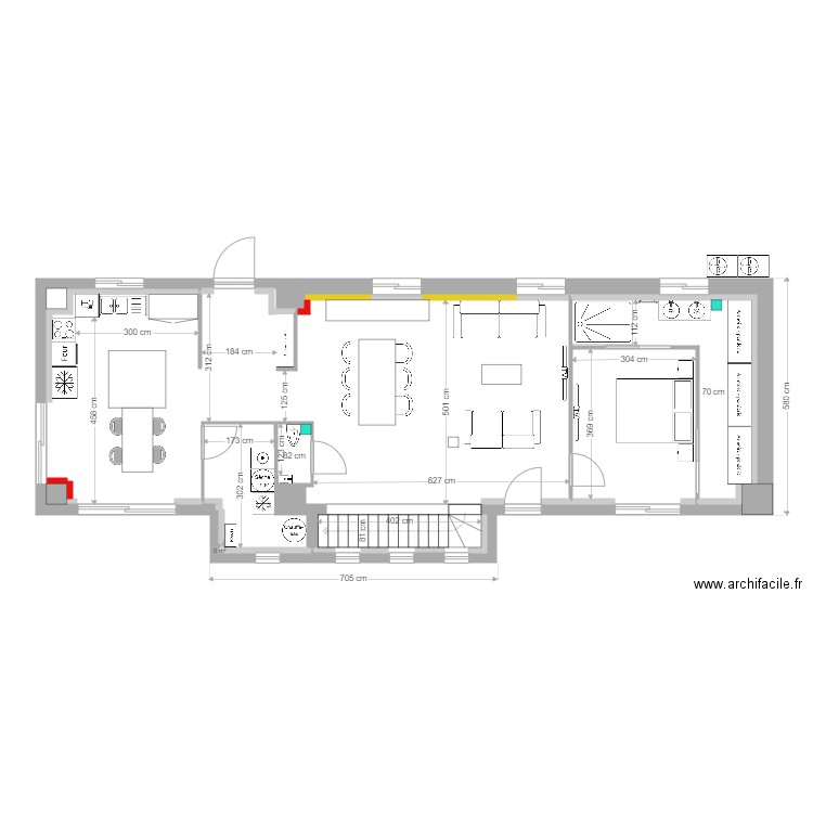 plans intérieurs uniquement. Plan de 0 pièce et 0 m2