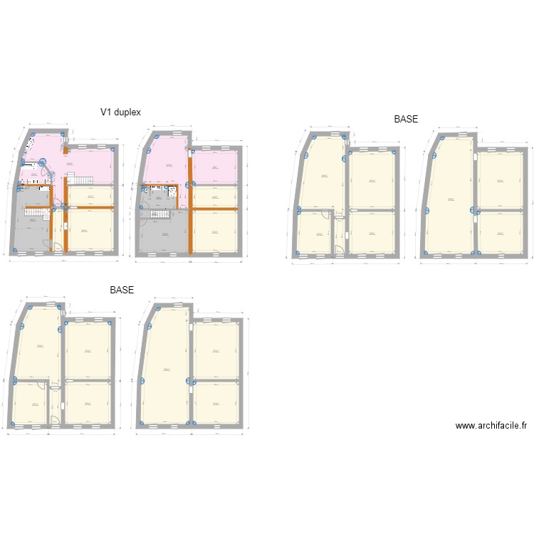 Corny full duplex v simple. Plan de 0 pièce et 0 m2