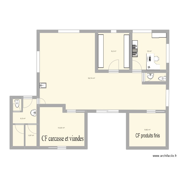 F5 Actuel. Plan de 7 pièces et 103 m2