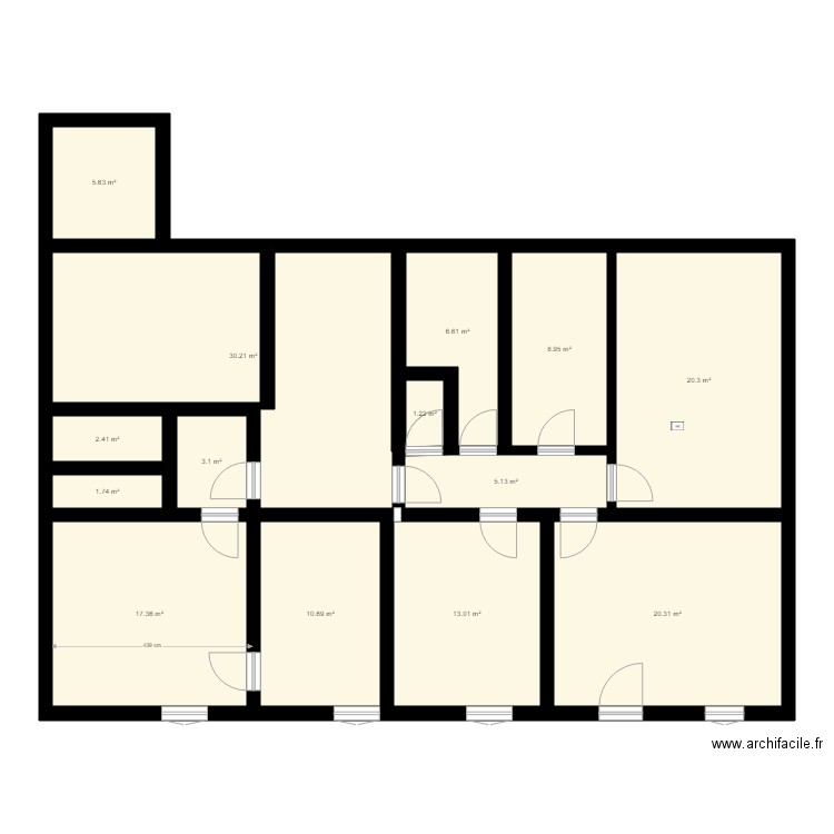 IMMEUBLE CAPDENAC ETAGE 1. Plan de 0 pièce et 0 m2